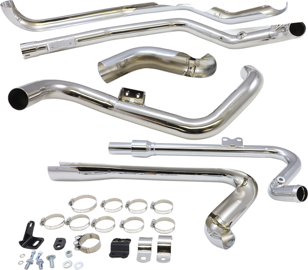 Cobra True Dual Headpipes - Chrome - Dresser 6257 Cobra True Dual Headpipes - Chrome - Dresser 6257