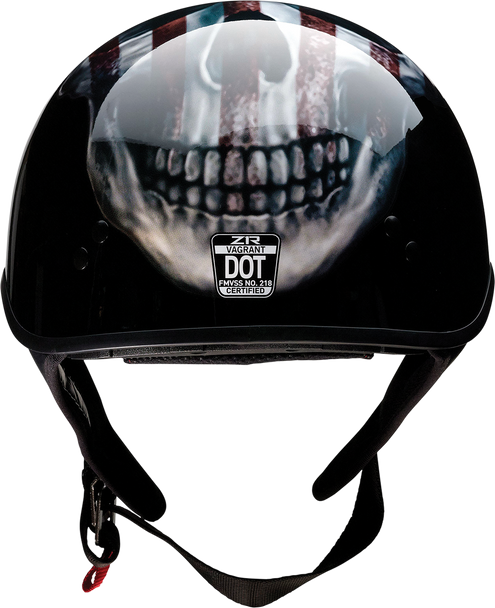 Z1R Vagrant Helmet - Usa Skull - Black - Medium