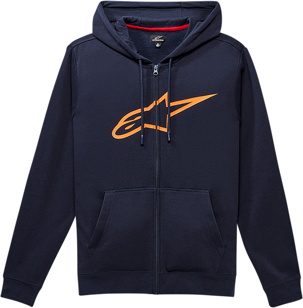 Ageless Ii Zip Hoodie - Navy/Orange - Xl 1038530527032Xl