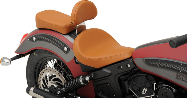 Drag Specialties Sissy Bar Pad - Smooth - Brown - Scout/Scout Sixty '15-'22