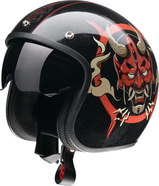 Z1R Saturn Helmet - Devilish - Gloss Black/Red - 2Xl