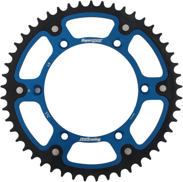 Supersprox Stealth Rear Sprocket - 49 Tooth - Blue - Yamaha Rst-245-49-Blu