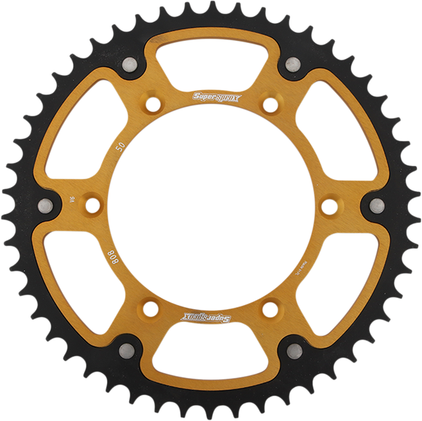 Supersprox Stealth Rear Sprocket - 50 Tooth - Gold - Kawasaki/Suzuki Rst-808-50-Gld