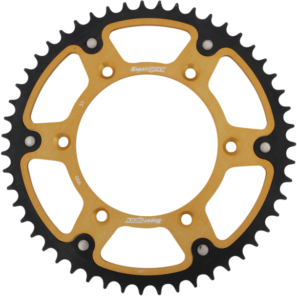 Supersprox Stealth Rear Sprocket - 51 Tooth - Gold - Husaberg/Husqvarna/Ktm Rst-990-51-Gld
