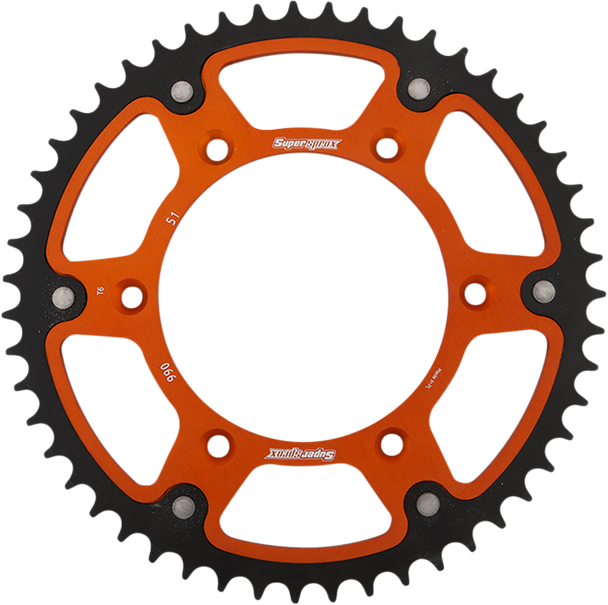 Supersprox Stealth Rear Sprocket - 51 Tooth - Orange - Husaberg/Husqvarna/Ktm Rst-990-51-Org