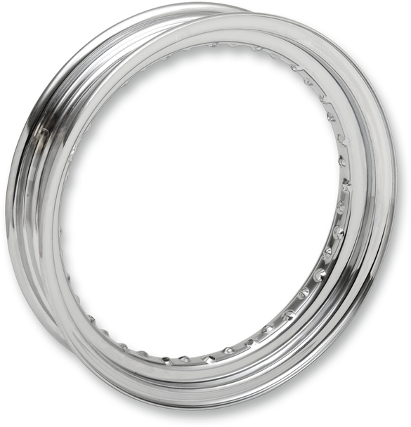 Drag Specialties Rim - 40 Hole - Chrome - 16X3 - Side Rubber Valve