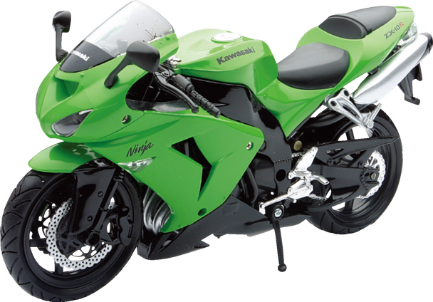 Kawasaki Zx-10R Sport Bike - 1:12 Scale - Green 42443A