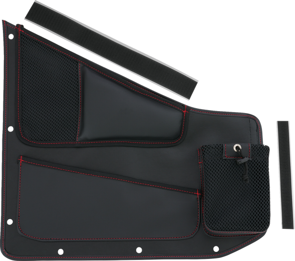 Show Chrome Kaliber Organizer - Driver - Black W/ Red Stitching H44-7Dred
