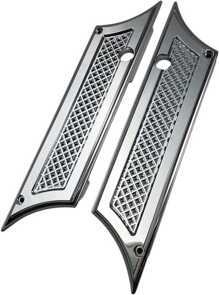 Eddie Trotta Designs Saddlebag Latch Covers - Diamond Cut C - Fl '93-'13 Tc981