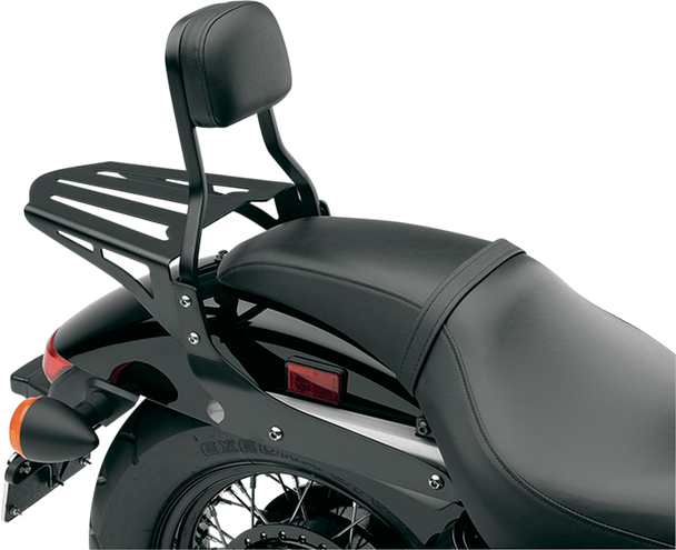 Cobra Sissy Bar Luggage Rack - Black - Laser-Cut 02-3602B