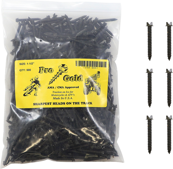 Gold Screws Ice Screws - 1-1/2" - 500 Pack 1-1/2"500