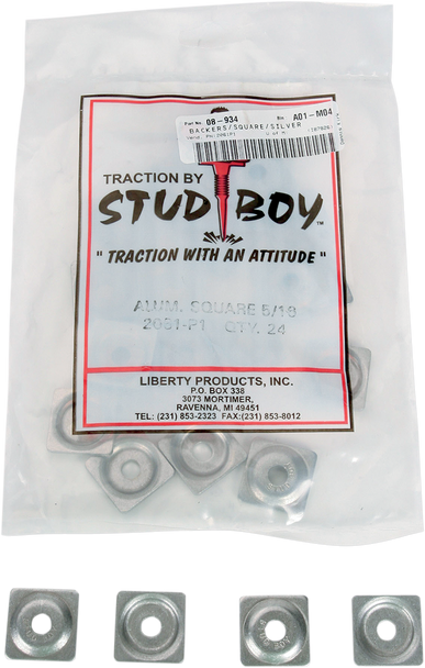 Stud Boy Backer Plates - Aluminum - 5/16" - 24 Pack 2061-P1
