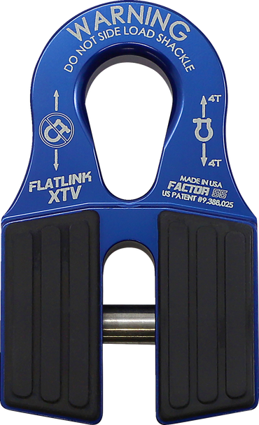 Factor 55 Flatlink Xtv Winch Shackle Mount - Blue 00070-02