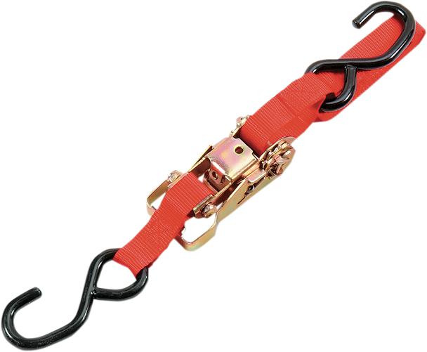Parts Unlimited Heavy-Duty Ratchet Tie-Down - 1-1/2" X 6' - Red