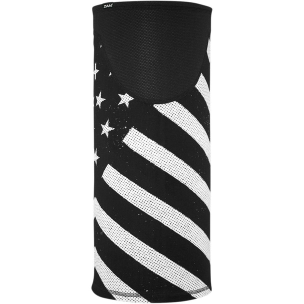 Zan Headgear Motley Tube Sportflex Windproof Tube - Black/White Flag Tw091