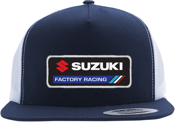 Factory Effex Suzuki Factory Hat - Navy/White 22-86404