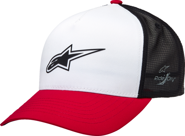 Advantage Tech Trucker Hat - White/Red/Black - One Size 121281160231Os