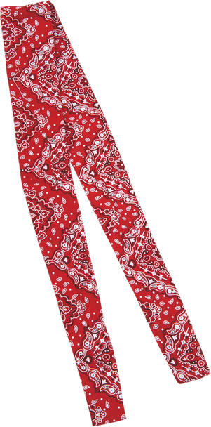 Zan Headgear Cooldanna Head Wrap - Red Paisley Dc106