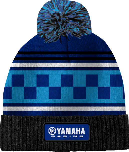 Yamaha Apparel Yamaha Racing Pom Beanie - Black/Blue Np21A-H3242