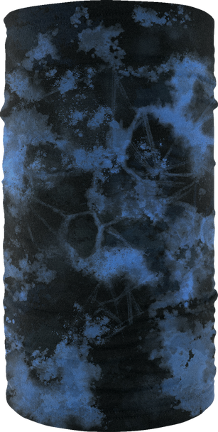 Zan Headgear Motley Tube Fleece Lined Greg Lutzka Tube - Tie Dye - Black And Blue Tf775