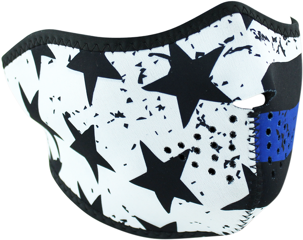Zan Headgear Half Mask - Thin Blue Line Wnfm171H