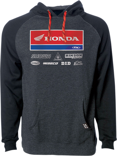 Factory Effex Honda 21 Racewear Hoodie - Charcoal/Black - 2Xl 24-88328