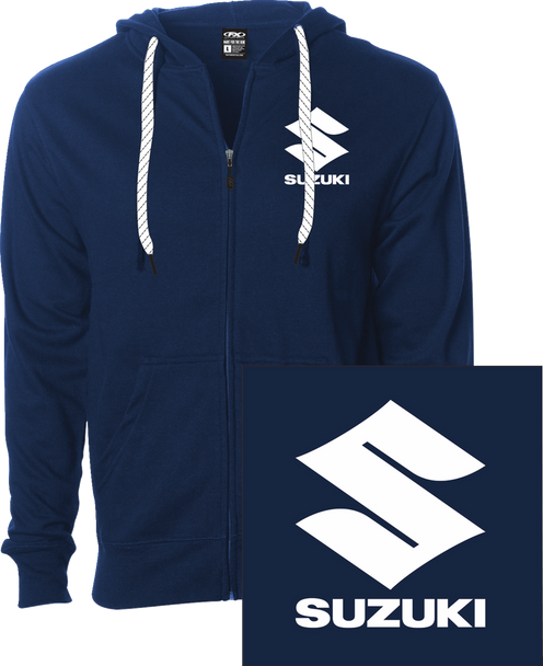 Suzuki Icon Zip-Up Hoodie - Navy - Medium 28-88452