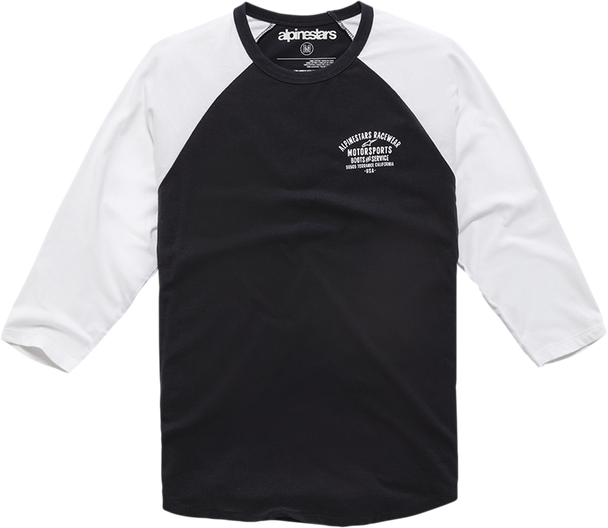 Booted Raglan T-Shirt - Black/White - 2Xl 12107100410202X