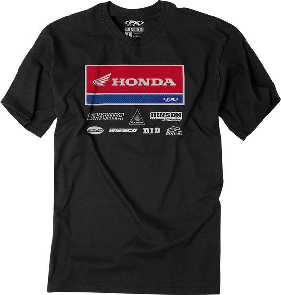 Factory Effex Honda 21 Racewear T-Shirt - Black - Xl 24-87326