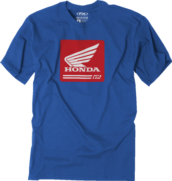 Factory Effex Honda Crate T-Shirt - Royal Blue - Medium 26-87312