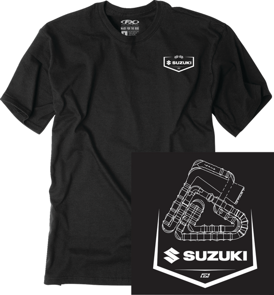 Suzuki Track T-Shirt - Black - 2Xl 28-87408