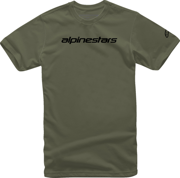 Linear Wordmark T-Shirt - Military/Black - Medium 1212720206910M