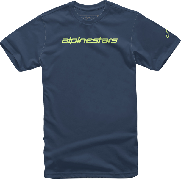 Linear Wordmark T-Shirt - Navy/Lime - 2Xl 12127202070362X