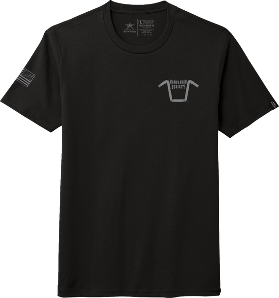 Handlebar Society Perfect Weight T-Shirt - Black/Gray - Medium Abbhandlebar08T104Bm