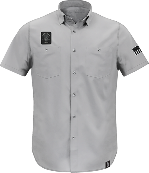 Biker Sam Lightweight Shirt - Gray/Black - Xl Abbsam11St74Gyxr