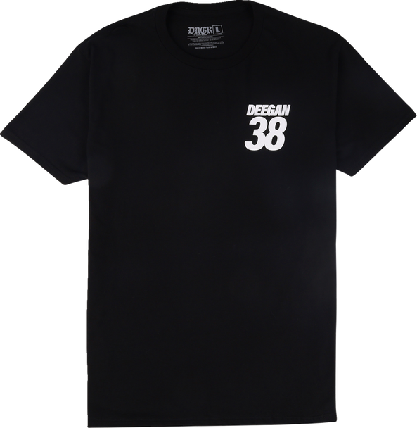 Deegan Apparel Mx2 T-Shirt - Black - Large Dmtss3026Blkl