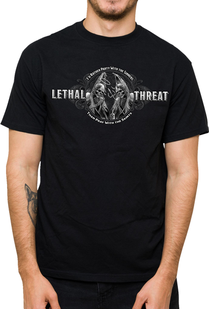 Lethal Threat Party With The Sinners T-Shirt - Black - Xl Lt20905Xl
