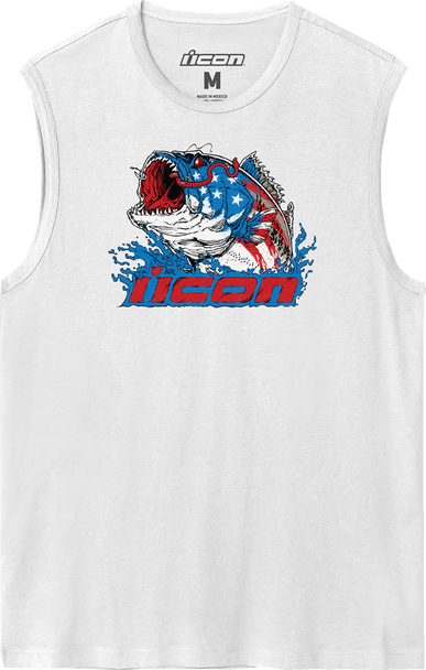 Icon American Basstard Tank Top - White - Large