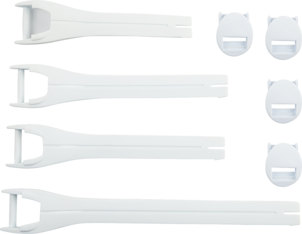 Moose Racing Qualifier Boot Strap Kit - White - Size 10-15 3430-1017