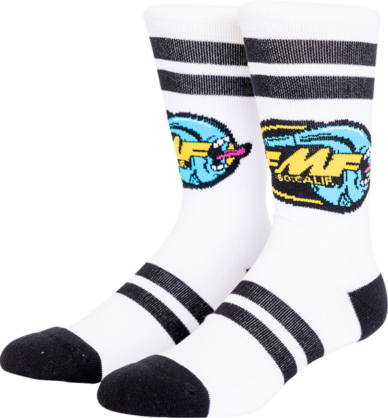 Fmf Screaming White Socks - White - One Size Fa24194905Wht