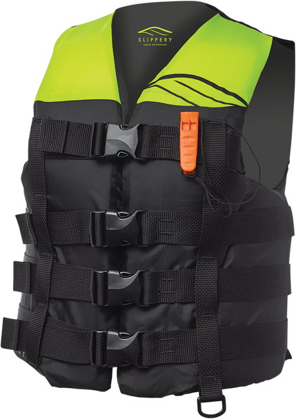 Slippery Hydro Nylon Vest - Black/Yellow - 4Xl