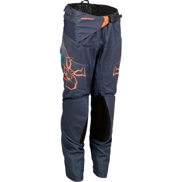 Moose Racing Youth Agroid Vented Pants - Blue/Orange - Us 22 2903-2339