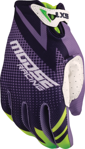Youth Sx1 Gloves - Purple/Green - Xs 3332-1892