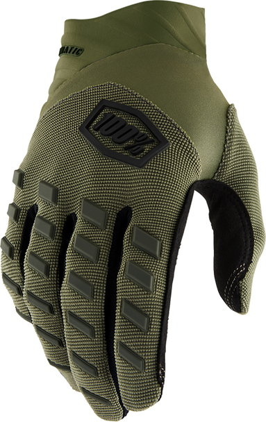 100% Airmatic Gloves - Green - Small 10000-00035