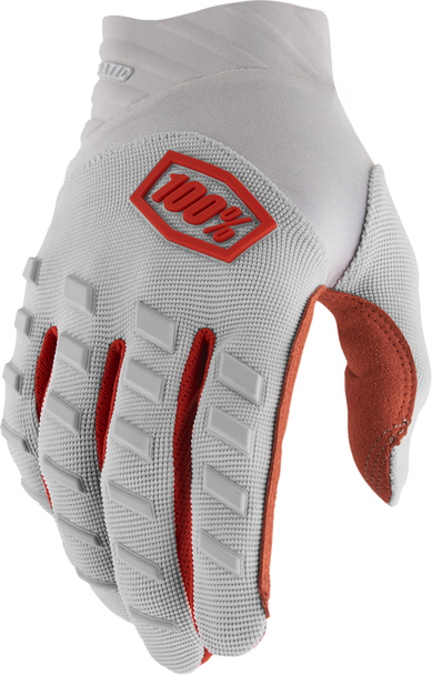 100% Airmatic Gloves - Silver - Small 10000-00040