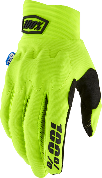 100% Cognito Smart Shock Gloves - Fluorescent Yellow - 2Xl 10014-00044