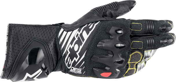 Gp Tech V2 S Gloves - Black/White - Large 3556422-12-L