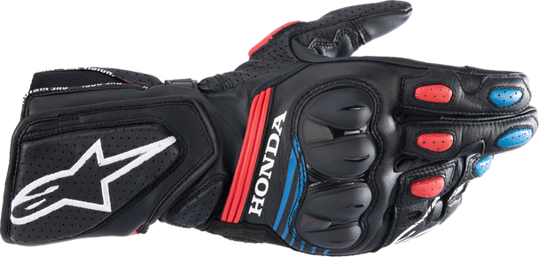 Honda Sp-8 V3 Gloves - Black/Bright Red/Blue - Xl 3558423-1317-Xl