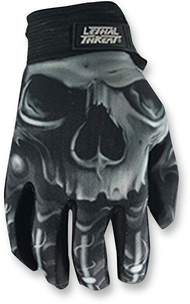 Lethal Threat Skull Gloves - Black - 2Xl Gl15004Xxl