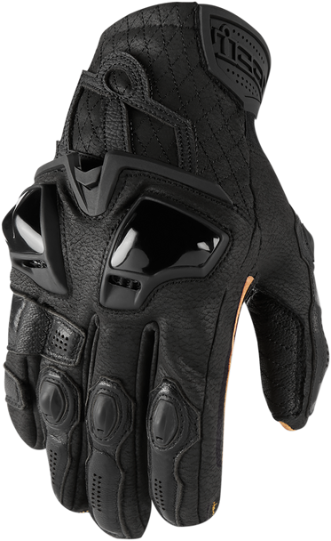 Icon Hypersport Short Gloves - Black - Medium